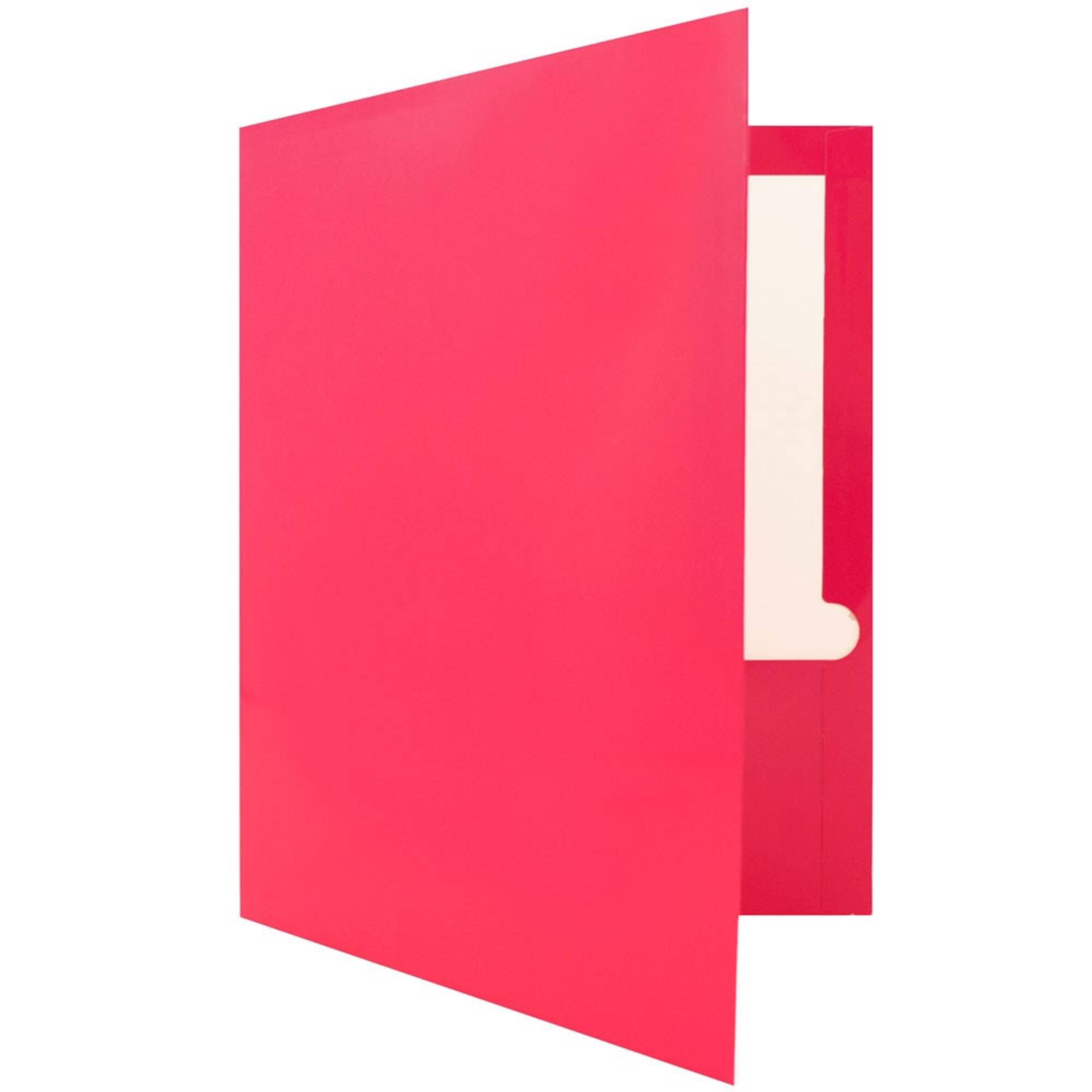 JAM Paper Fashion Glossy Laminated Two Pocket Folders, 6ct.